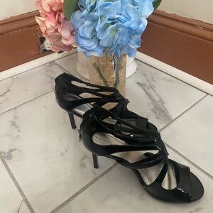 Tahari Black Strappy Heels for Women